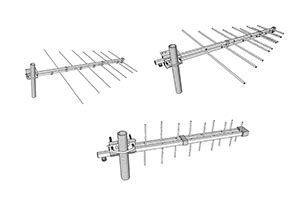 Antennes Fm Dip Le Yagi Log Panneau Double Dipole