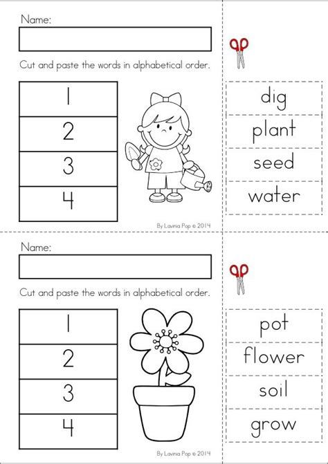 Kindergarten Spring Math And Literacy Unit 93 Pages In Total A Page From The Unit Alphabetical