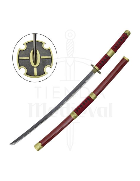 Zoros Unofficial Sandai Kitetsu Katana One Piece ⚔️ Medieval Shop