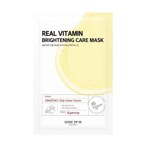 Тканевая маска для лица Some By Mi Real Vitamin Brightening Care Mask ...
