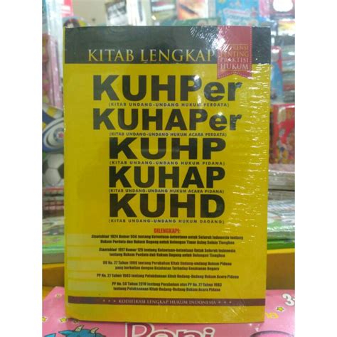 Jual Kitab Lengkap KUHPer KUHAPer KUHP KUHAP KUHD Referensi Penting