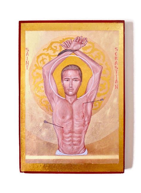 Saint Sebastian Religious Icon Print Of A Popular Saint And Etsy