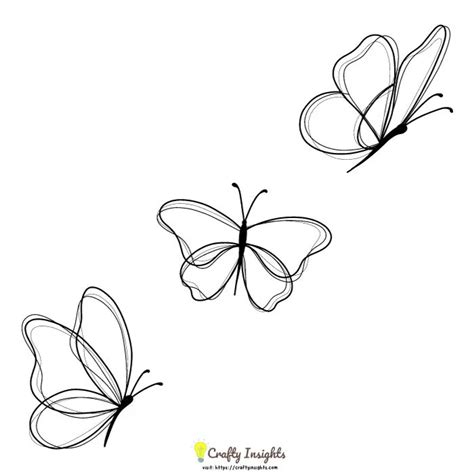 25 Easy Butterfly Drawing Ideas To Unleash Your Creative Wings | Crafty Insights