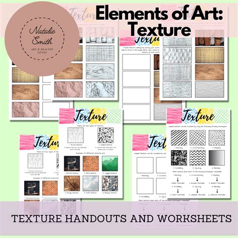 Elements of Art: Texture Worksheets • Teacha!