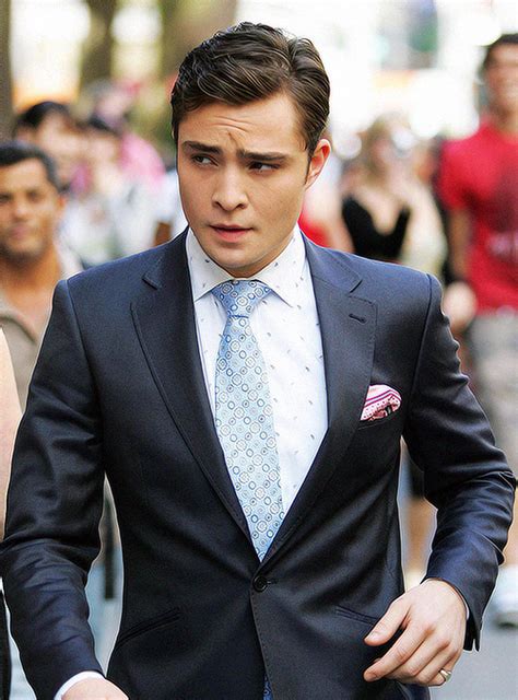 Gossip Girl New York City Ed Westwick Chuck Bass Handsome Preppy Mens Fashion Charles Bass Suit