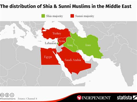 Shia Islam Map