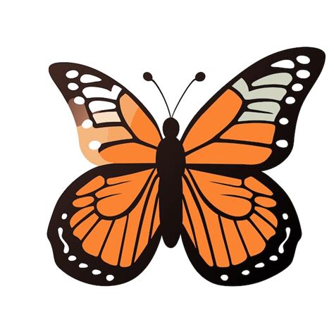 Premium Vector Monarch Butterfly In Artistic Vector