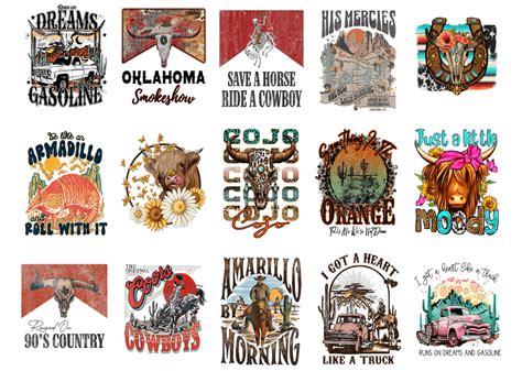 15 Western Shirt Designs Bundle For Commercial Use Part 11 Western T