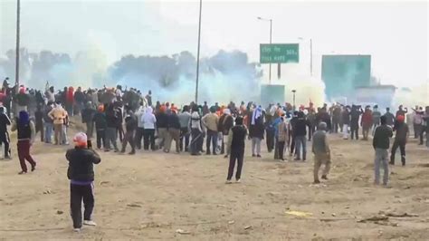 Farmers Protest News Tear Gas Fired At Farmers On Way To Delhi At Haryanas Shambu Border