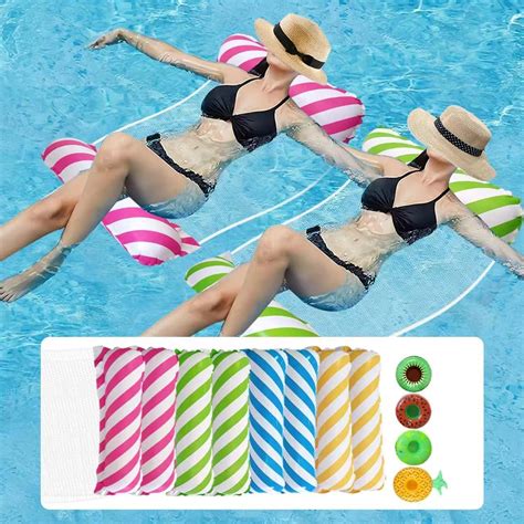 Weeupolfun Inflatable Water Hammock Pack Adult Pool Floats Hammock