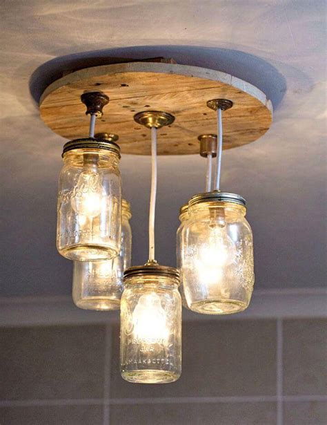 How To Make DIY Mason Jar Chandelier 25 Creative Ideas DIY Crafts