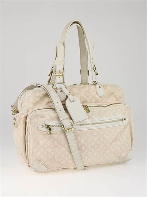 Louis Vuitton Pink Monogram Mini Lin Diaper Bag Louis Vuitton Pink Pink Diaper Bag Designer