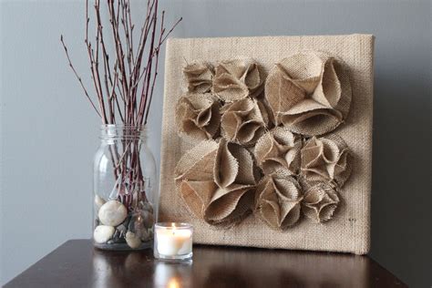 34 Burlap Canvas Wall Art Background Wall Art Design Idea