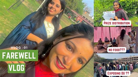 Farewell Vlog My First Vlog Kalindi College Du Farewell Delhiuniversity Trending