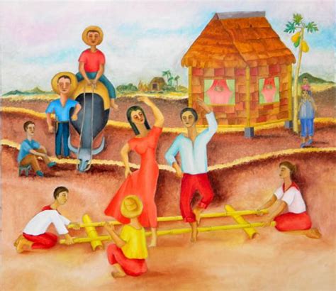 Traditional Tinikling Folk Dance