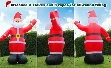 Amazon Ft Christmas Inflatable Santa Claus Outdoor Decoration