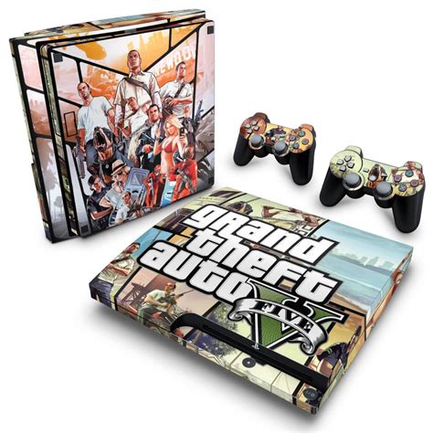 Skin PS3 Slim Adesivo Gta V Shopee Brasil