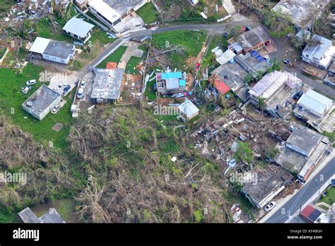 Aerial View Of The Damage Caused By Hurricane Maria October 4 2017