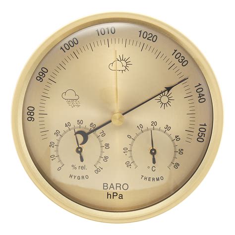 In Wall Hanging Weather Thermometer Barometer Hygrometer Home Decor