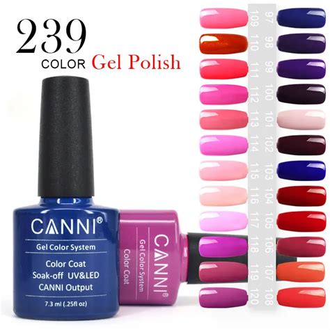 30917 CANNI Color Gel Long Lasting Soak Off UV LED Nail Lacquer 7 3ML