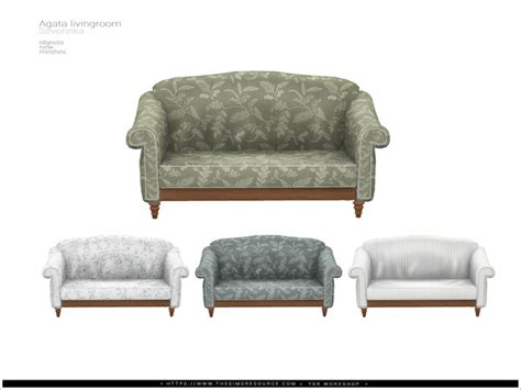 The Sims Resource Freya Livingroom Loveseat