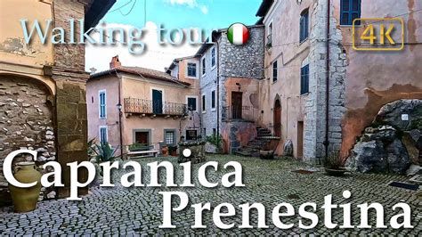 Capranica Prenestina Lazio Italywalking Tourhistory In Subtitles