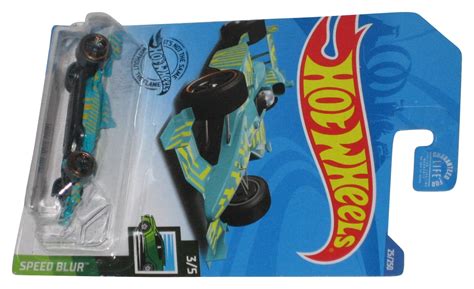 Hot Wheels Speed Blur Indy Oval Teal Toy Car Walmart