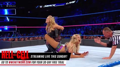 Charlotte Taps Out For Sharpshooter Natalya And Carmella Wins