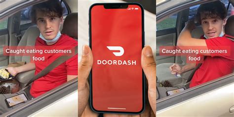 Doordash Driver Gets Caught Eating Customers Food