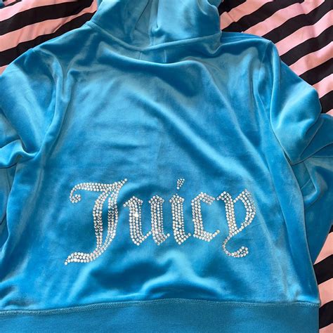 The Most Beautiful Aqua Blue Juicy Couture Tracksuit Depop