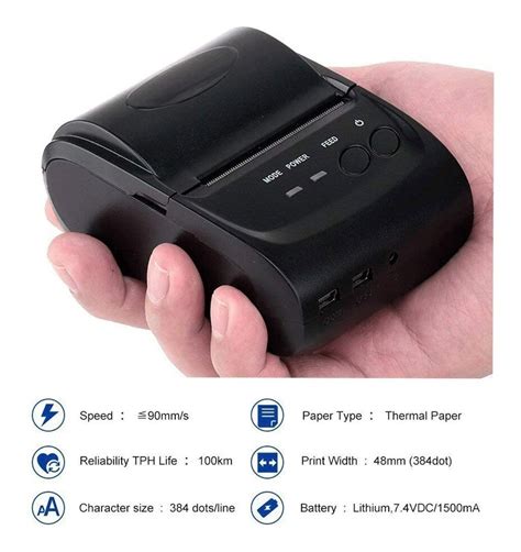 Impresora Termica Mm Bluetooth Pos Miniprinter Portatil Meses Sin