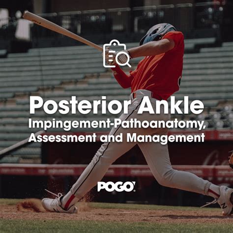 Posterior Ankle Impingement Pathoanatomy Assessment And Management