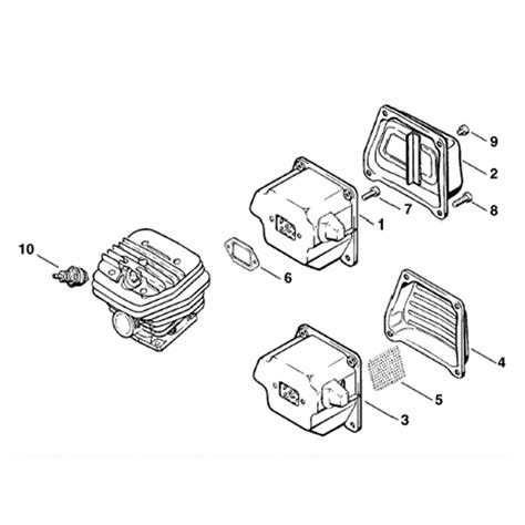 Stihl MS 640 Chainsaw MS640 RW Parts Diagram Muffler