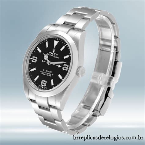 Rolex Explorer Masculino 39mm M214270 0003 Tom Prata Mostrador Preto