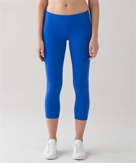 Lululemon Wunder Under Crop III 21 Cerulean Blue Lulu Fanatics