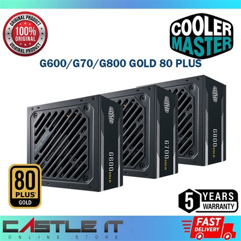 Cooler Master G800 G700 G600 800W 700W 600W 80PLUS GOLD Power Supply