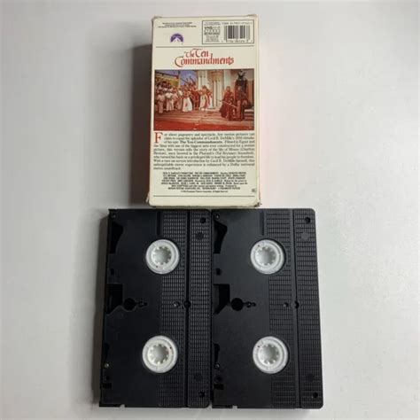 THE TEN COMMANDMENTS movie VHS Tapes Paramount Remake 1990 Cecil B ...