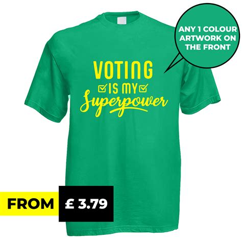 Political Slogans Custom Text Printed T-Shirt Ilford Essex