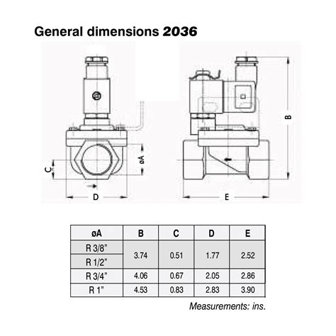 Jefferson Valves 2036 Series 1 2 In Normally Closed Brass General