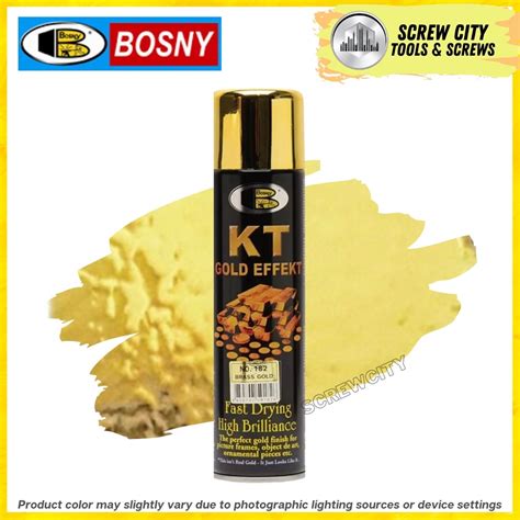 Brass Gold No Bosny Spray Paint Kt Gold Effect X Lazada Ph