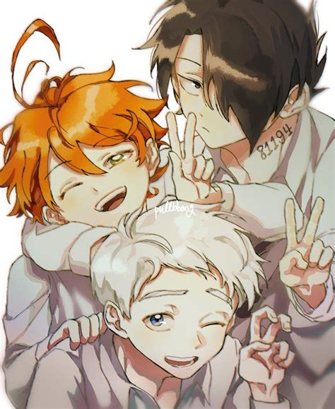 Emma Norman Ray Yakusoku No Neverland Anime Wallpaper Hd