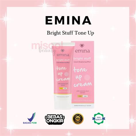 Jual Emina Bright Stuff Tone Up Cream 20 ML Pelembab Wajah