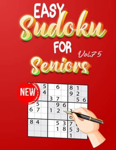 Easy Sudoku For Seniors Large Print Sudoku Puzzle Book For Adults