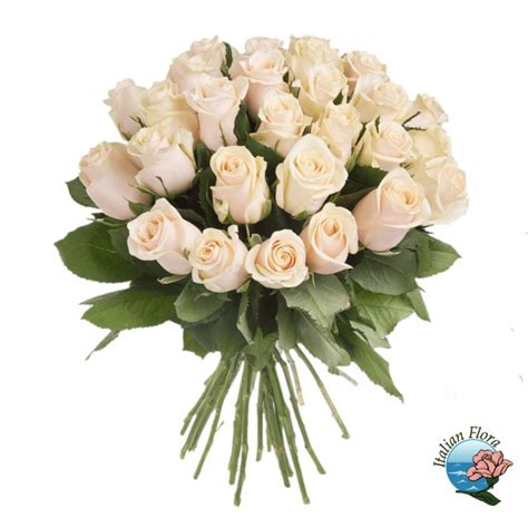 Bouquet Of Cream Roses Italian Flora