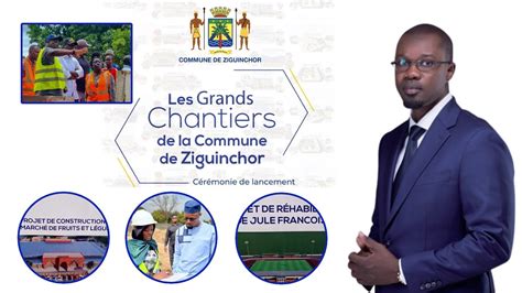 DIRECT Ousmane Sonko cérémonie de présentation des grands travaux de