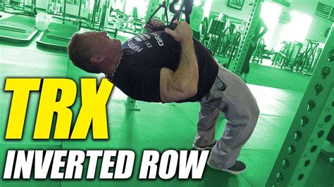 Exercise Index Trx Inverted Row Youtube