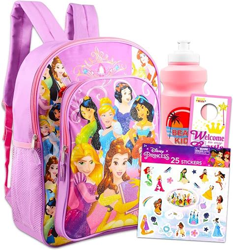 Disney Princess Backpack For Girls Bundle Deluxe 16