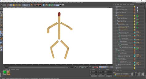 Matchstick Man Rigged For Cinema 4d 3d Model 19 C4d Free3d