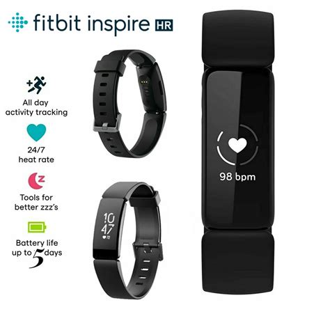 Умный Фитнес-Браслет Fitbit Inspire HR, водонепроницаемый спортивный ...