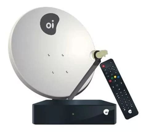 Kit Receptor Oi Tv Livre Completo Parabólica 60cm Cabos Frete grátis